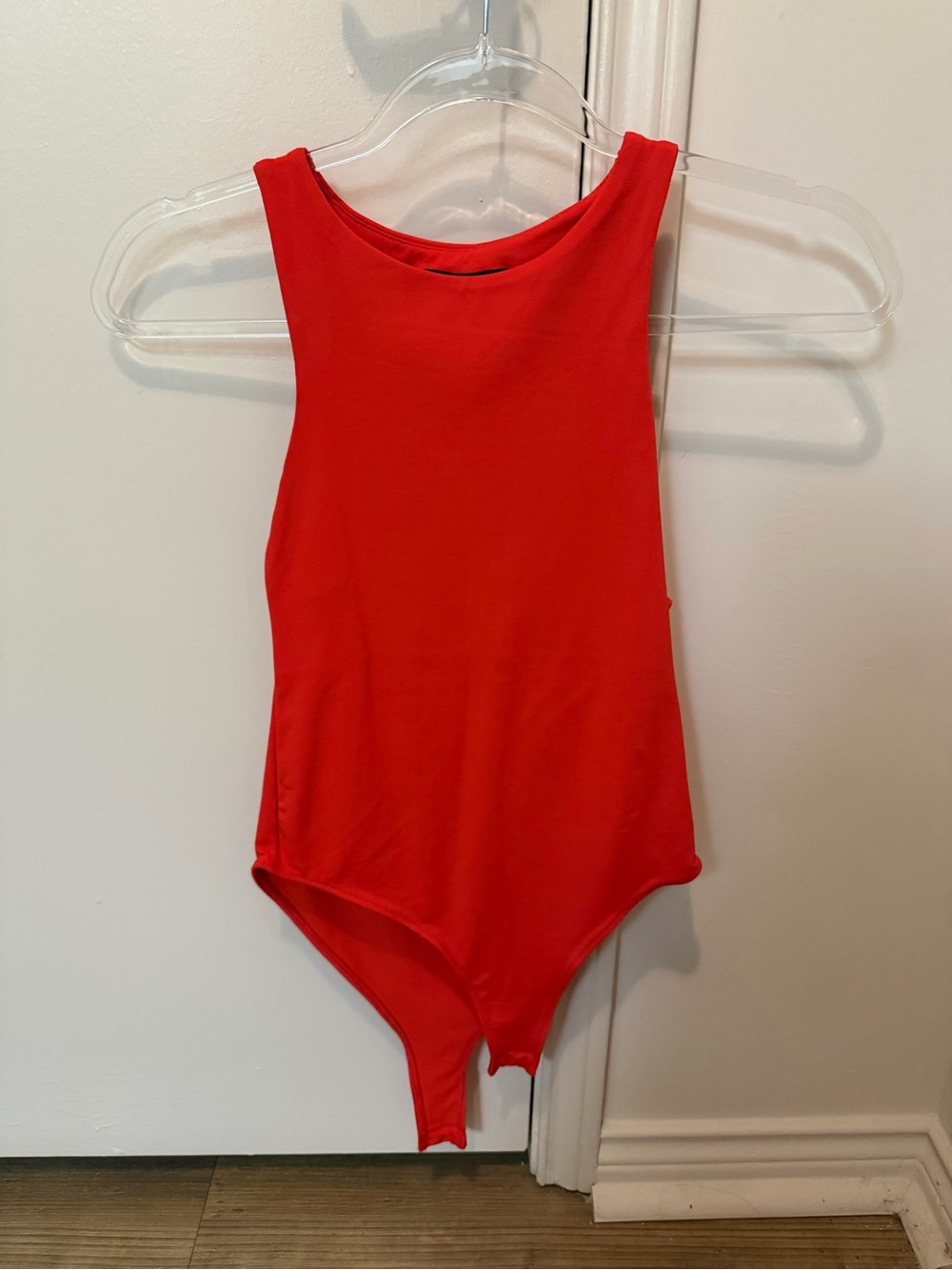 ZARA orangeSleeveless Bodysuit size S